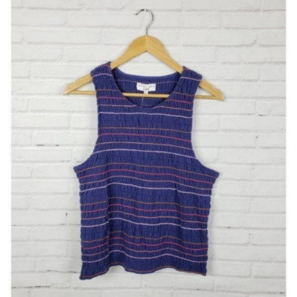 Texture & Thread Rainbow-Stitch Smocked Tank Top - Picture 4 of 7